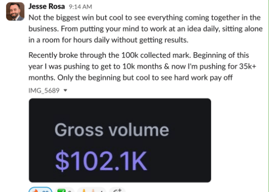 Jesse Rosa client win screenshot